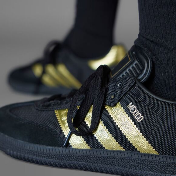 8M / 9W - [NEW] Men's adidas Samba Mexico Shoes 'Black' JH5656 - Picture 4 of 7